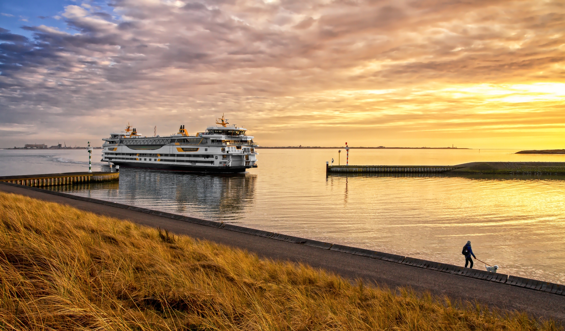 Sunset over Texel